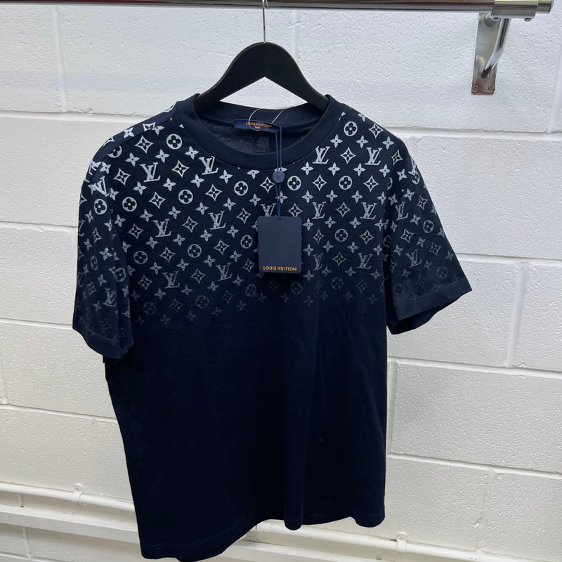 Men's Monogram Gradient T-Shirt Navy Size L