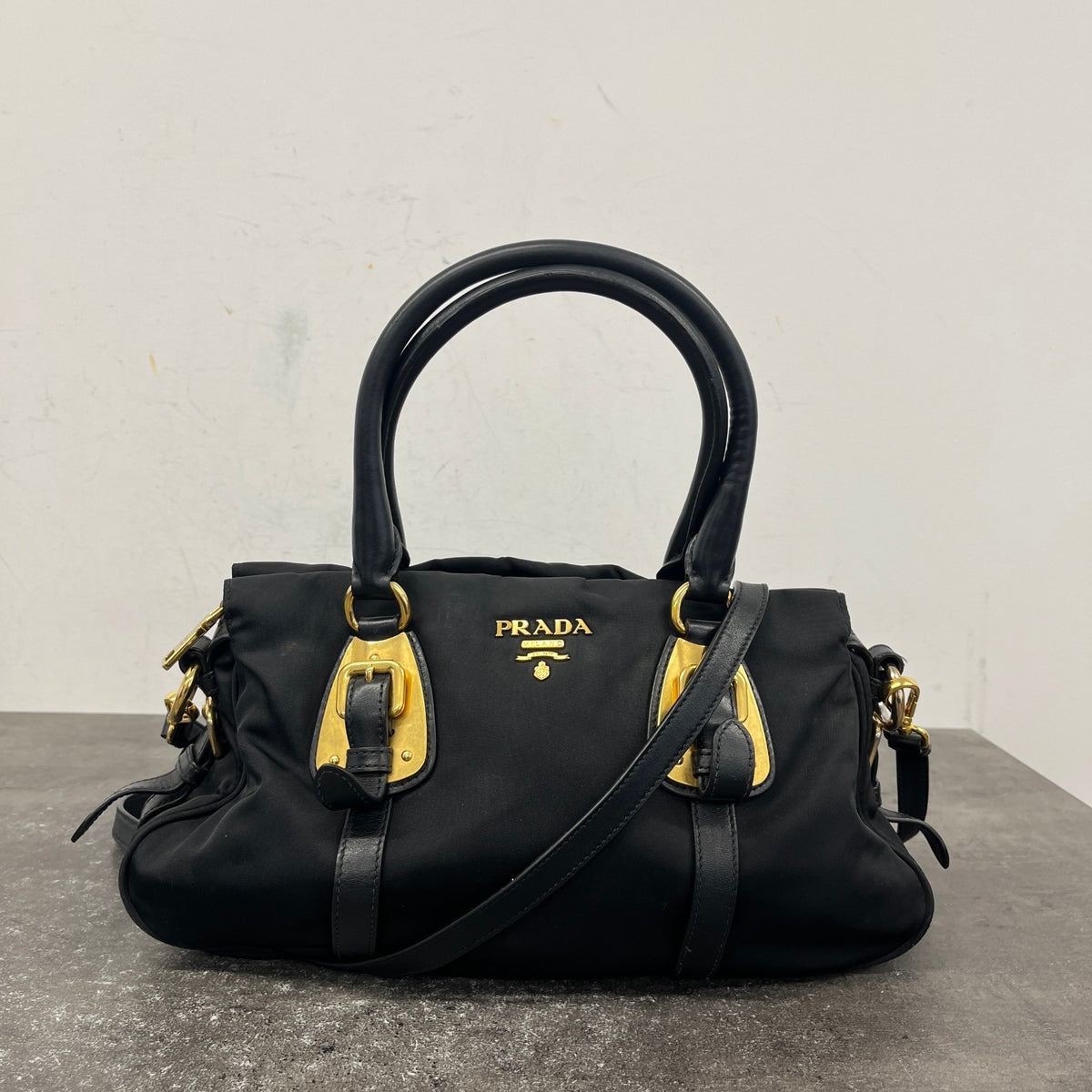 Women's Tessuto Nylon Handbag Black - Photo 14