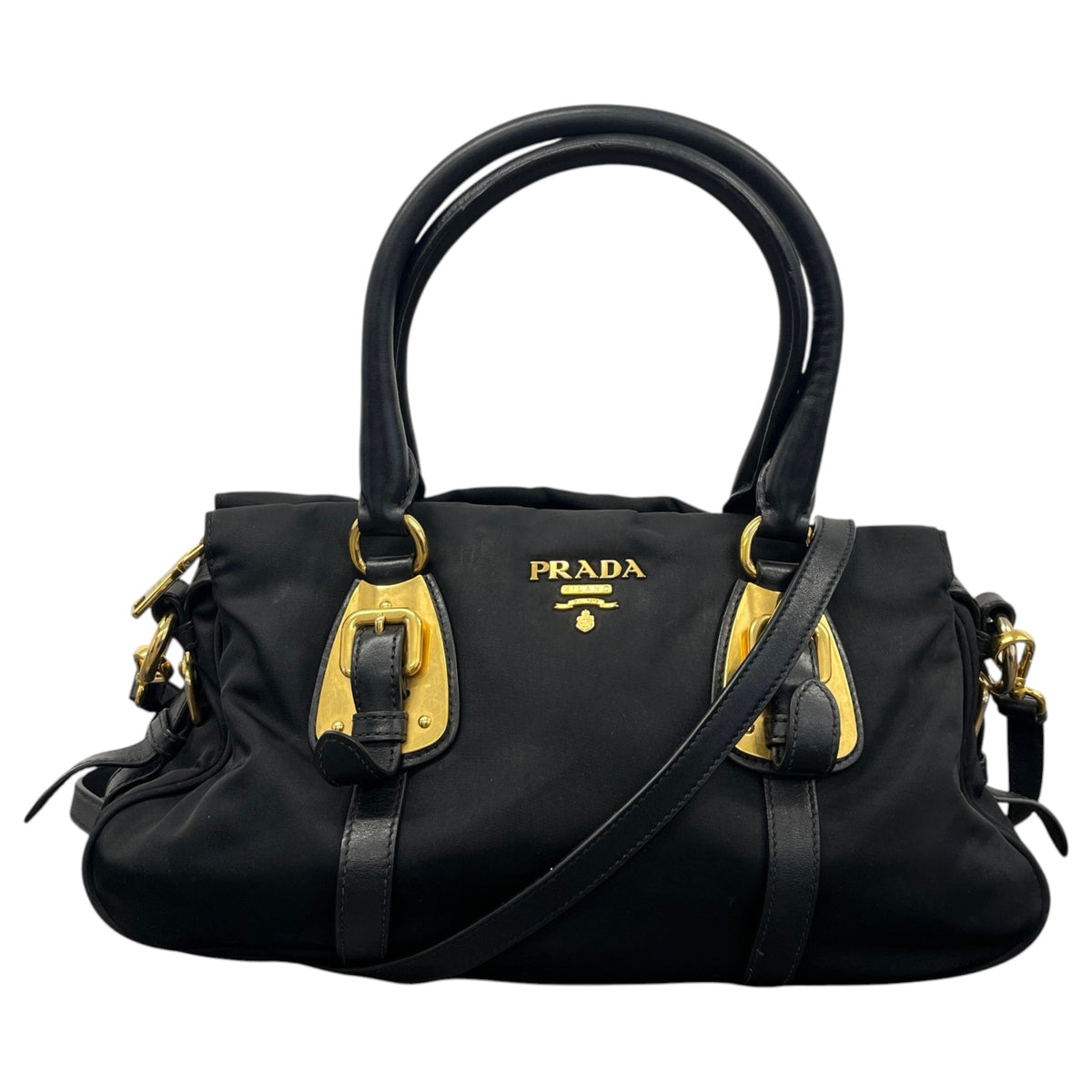 Women's Tessuto Nylon Handbag Black - Photo 1