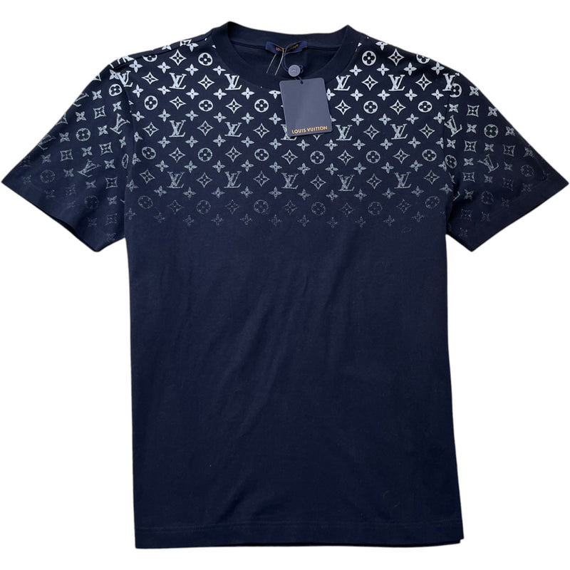 Men's Monogram Gradient T-Shirt Navy Size L