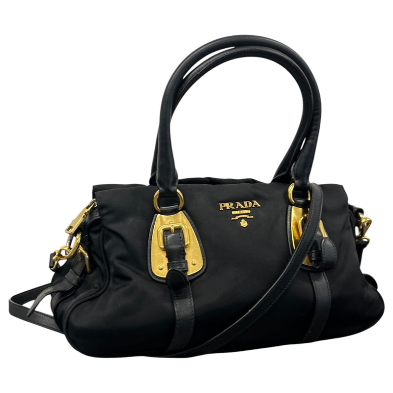 Women's Tessuto Nylon Handbag Black