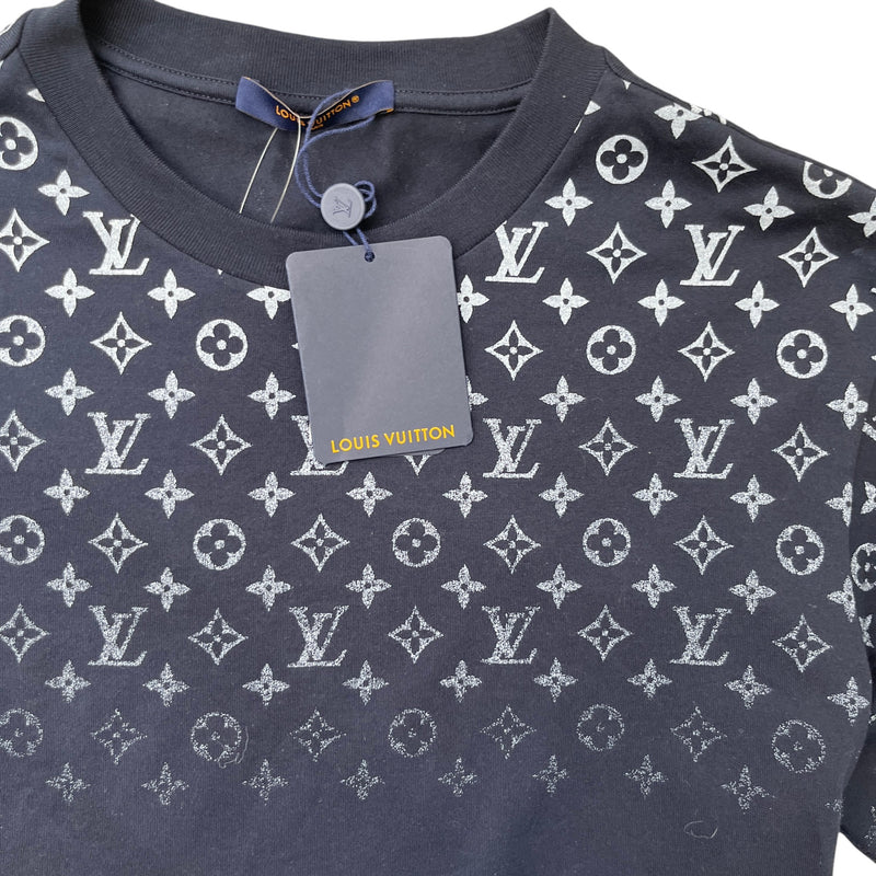Men's Monogram Gradient T-Shirt Navy Size L