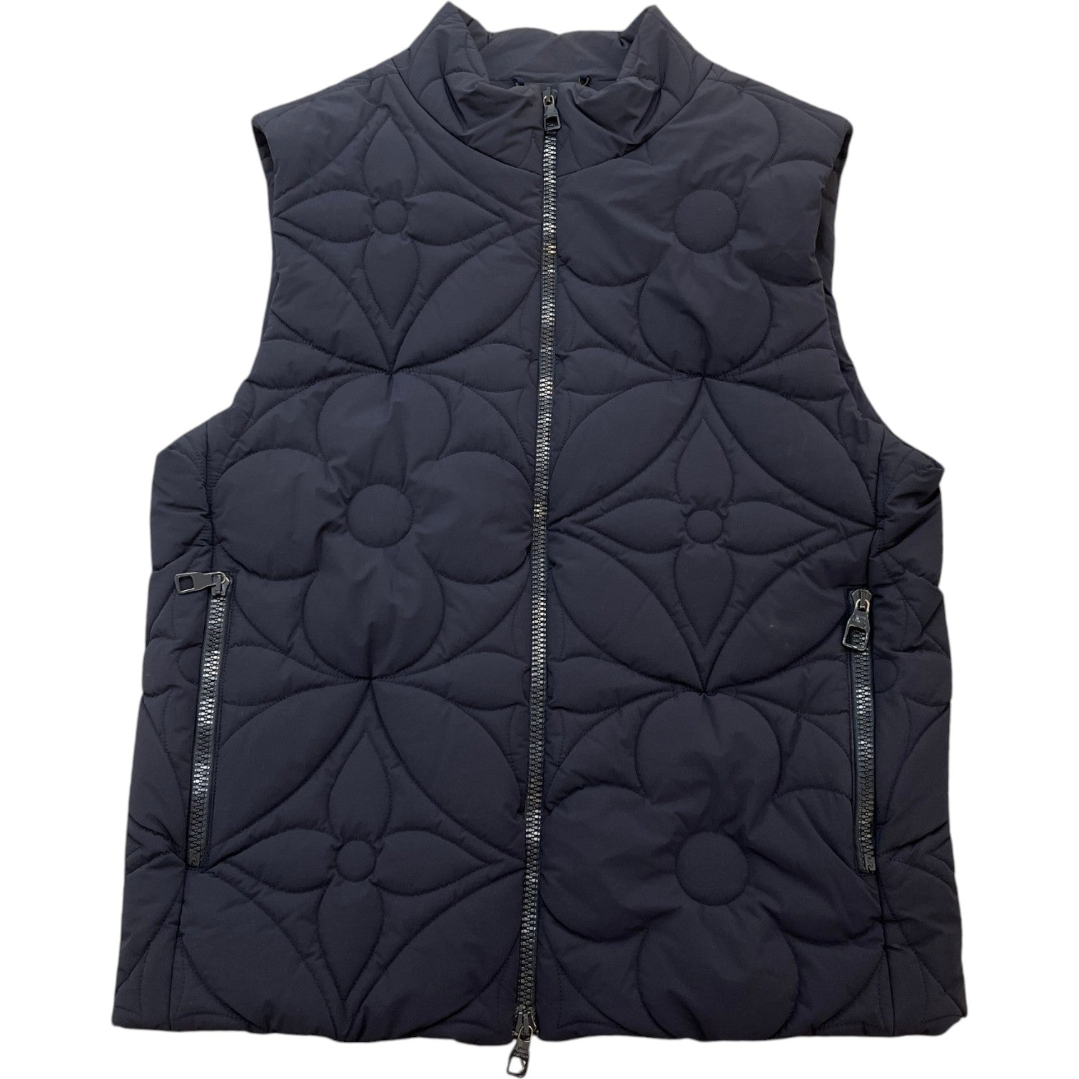 Men's Lvse Padded Monogram Gilet Navy Size IT 46 / S - Photo 1