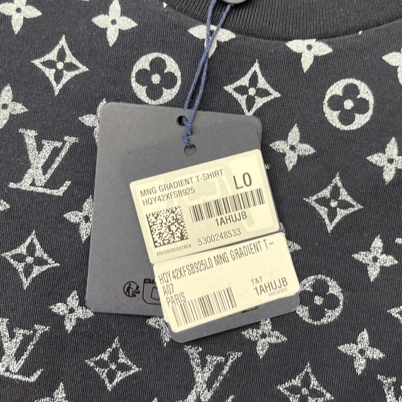 Men's Monogram Gradient T-Shirt Navy Size L