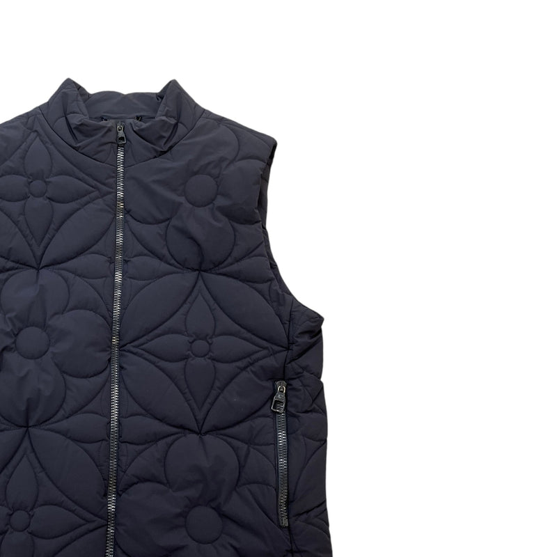 Men's Lvse Padded Monogram Gilet Navy Size IT 46 / S
