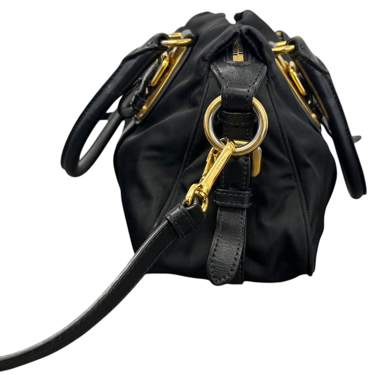 Women's Tessuto Nylon Handbag Black - Photo 7