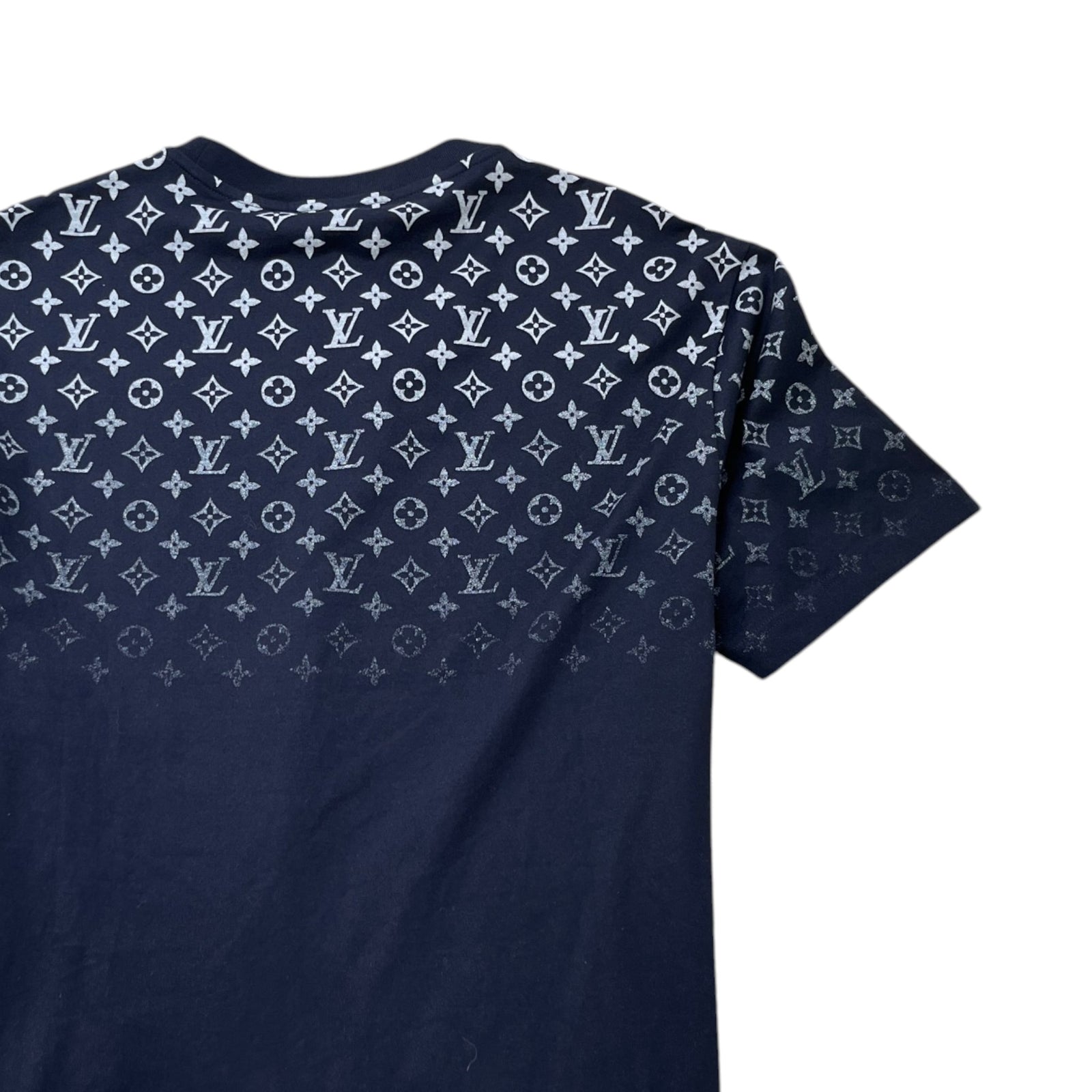 Men's Monogram Gradient T-Shirt Navy Size L - Photo 4