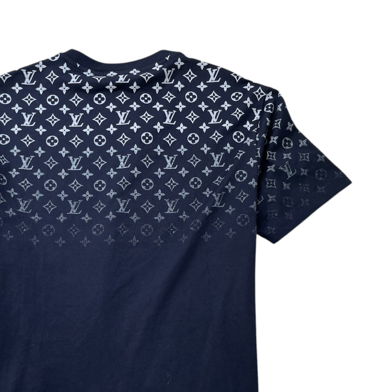 Men's Monogram Gradient T-Shirt Navy Size L