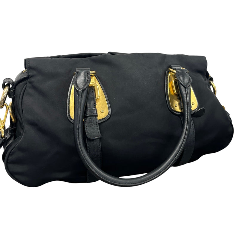 Women's Tessuto Nylon Handbag Black