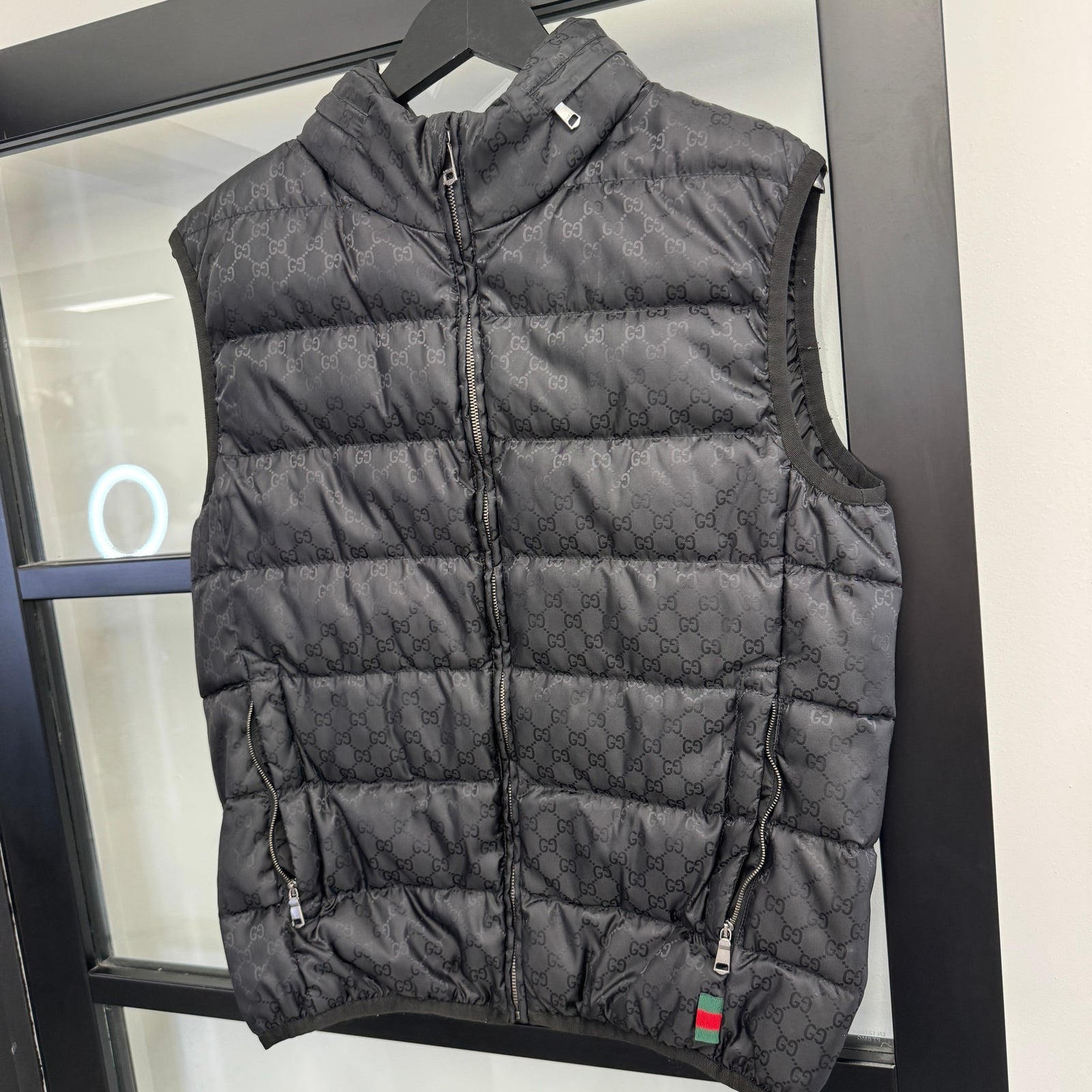 Men's GG Supreme Gilet Black Size M - Photo 6