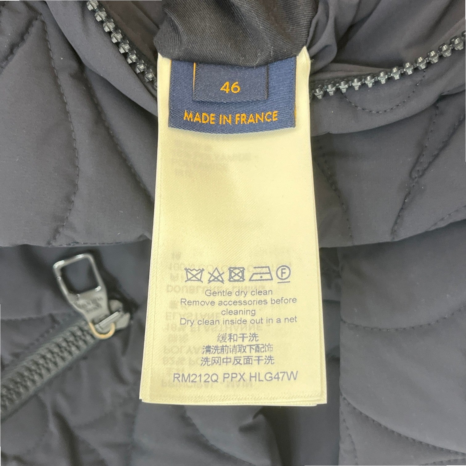 Men's Lvse Padded Monogram Gilet Navy Size IT 46 / S - Photo 5