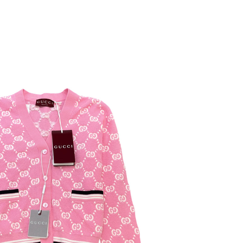 Women's Papiro Webbing Trimmed Cardigan Pink Size XS