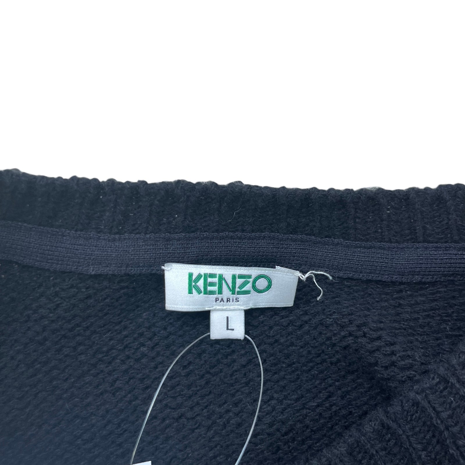 Men's Patch Logo Jumper Black Size L - Photo 8