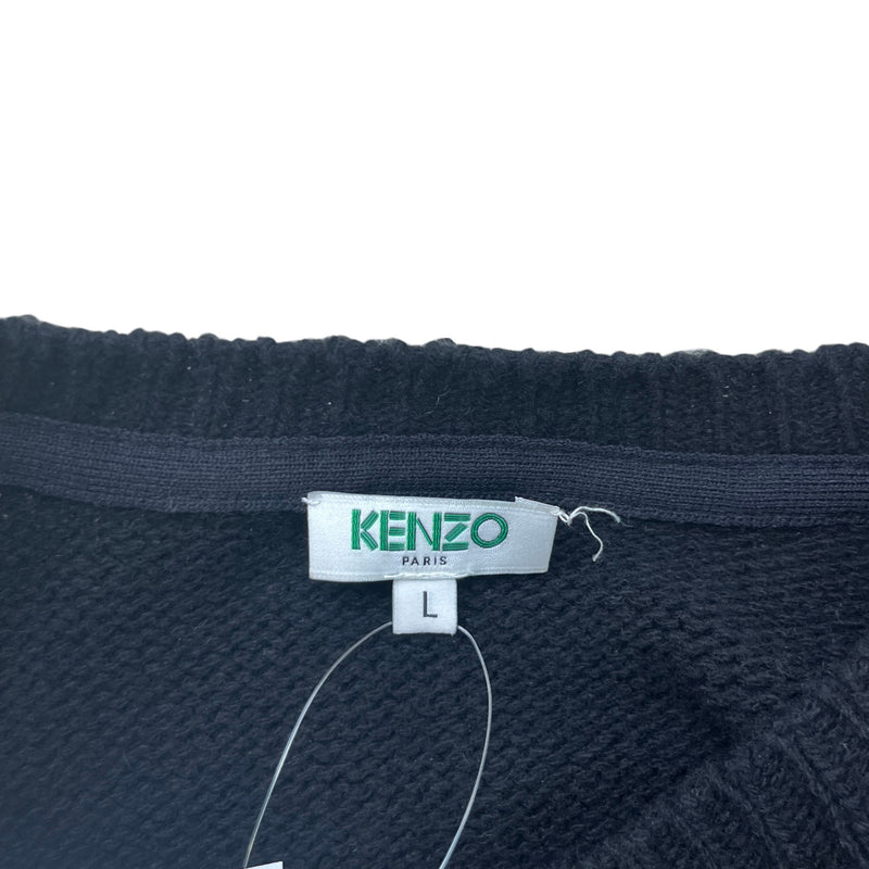 Men's Patch Logo Jumper Black Size L