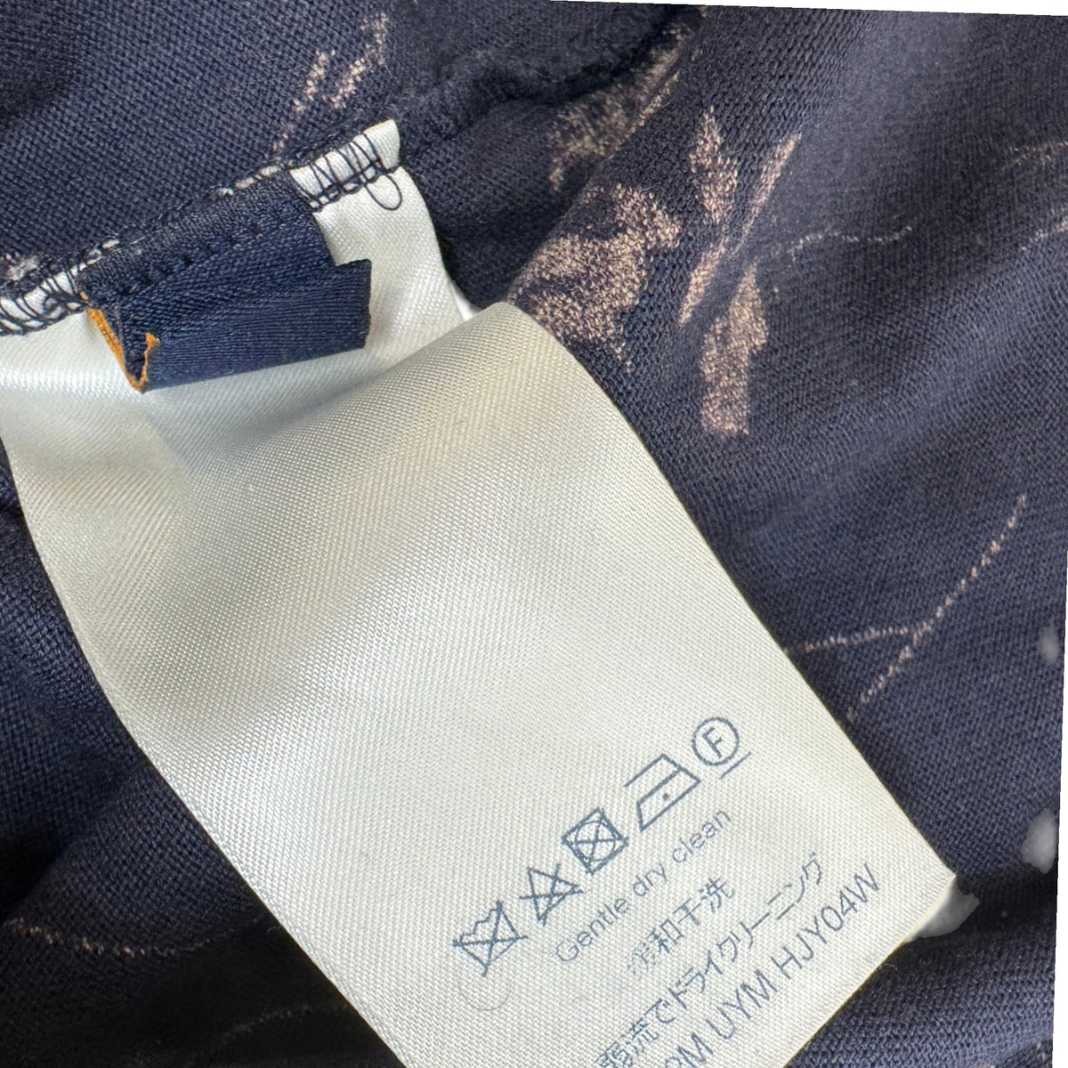 Men's LV Logo Leaf T-Shirt Navy Size L - Photo 5