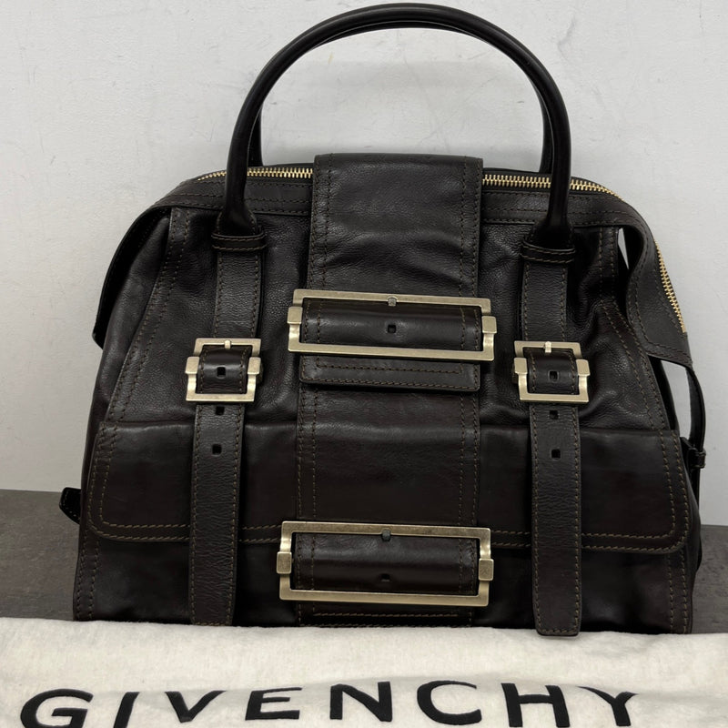 Women's Buckle Detail Handbag Brown