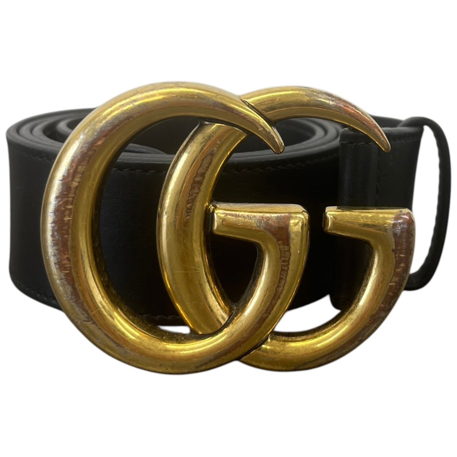 Men's Gg Marmont 90Cm Belt Black Size Waist 34" - Photo 1