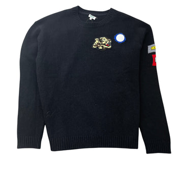 Men's Patch Logo Jumper Black Size L