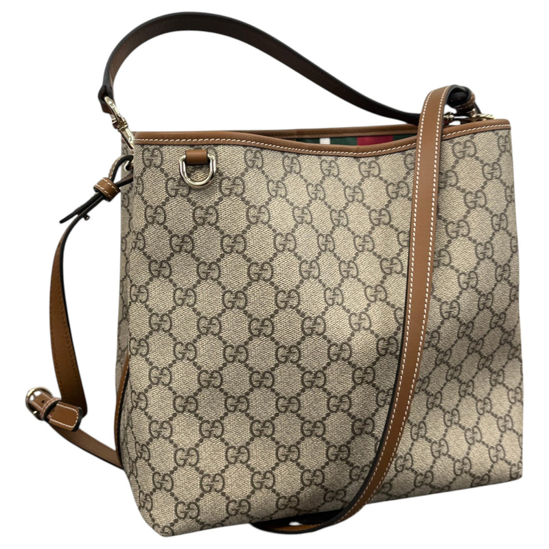 Women's GG Supreme Emblem Handbag Beige