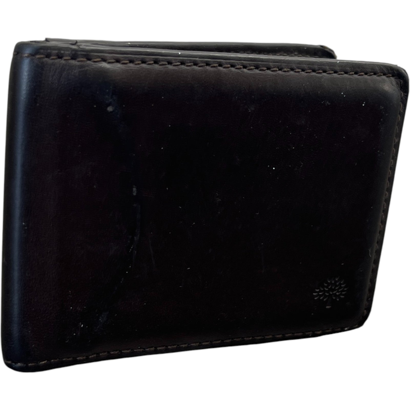 Men's Leather Logo Card Holder Brown - Photo 3