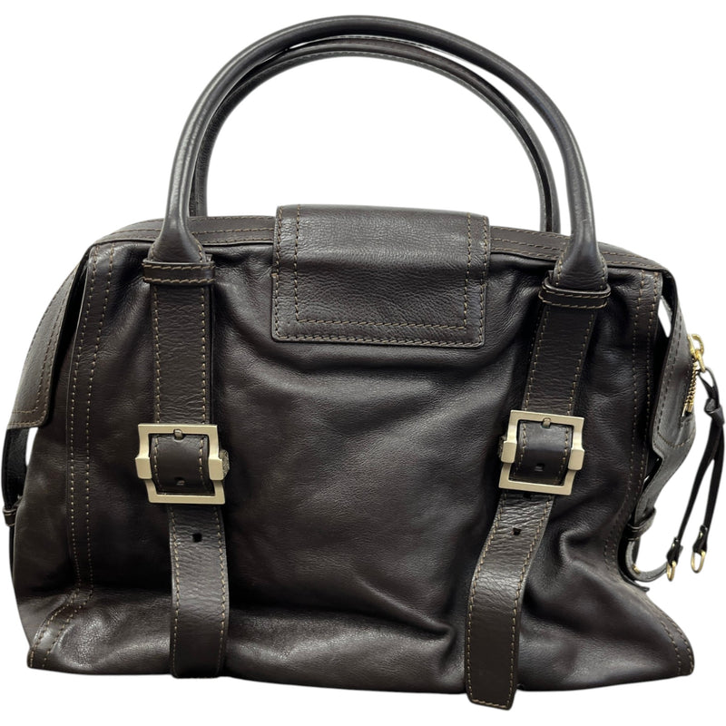 Women's Buckle Detail Handbag Brown