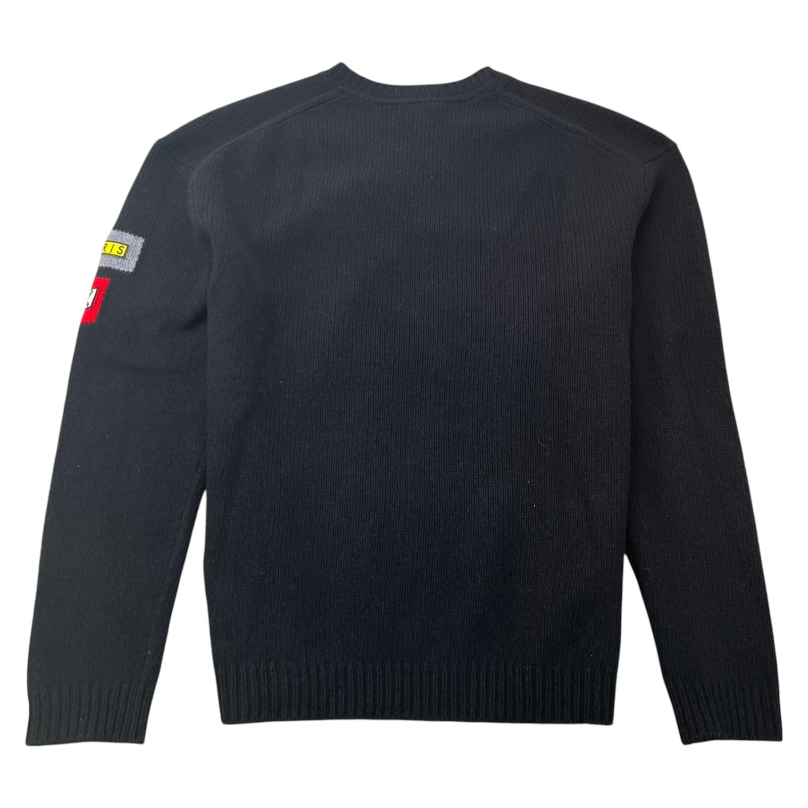 Men's Patch Logo Jumper Black Size L - Photo 2