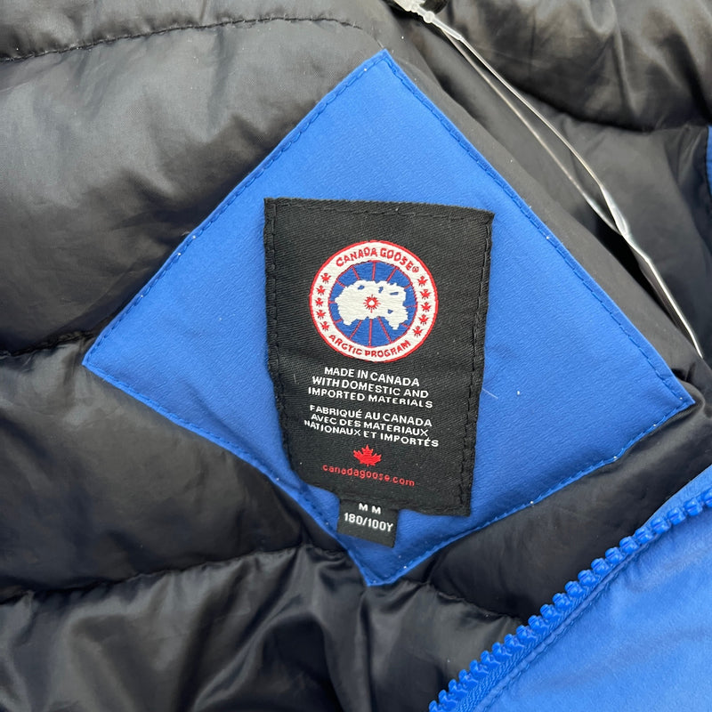 Men's Lodge Hoody Down Jacket Blue Size M