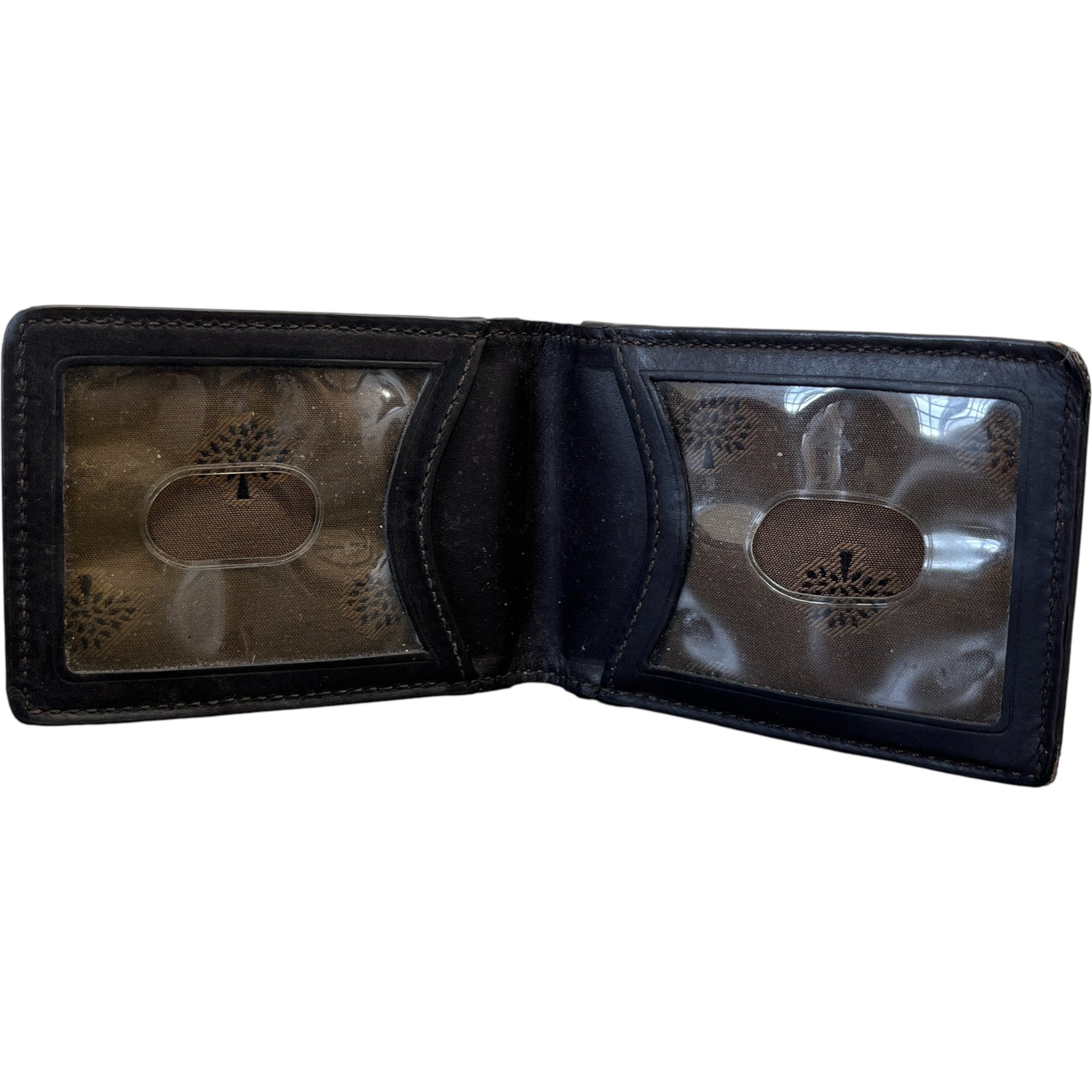 Men's Leather Logo Card Holder Brown - Photo 6