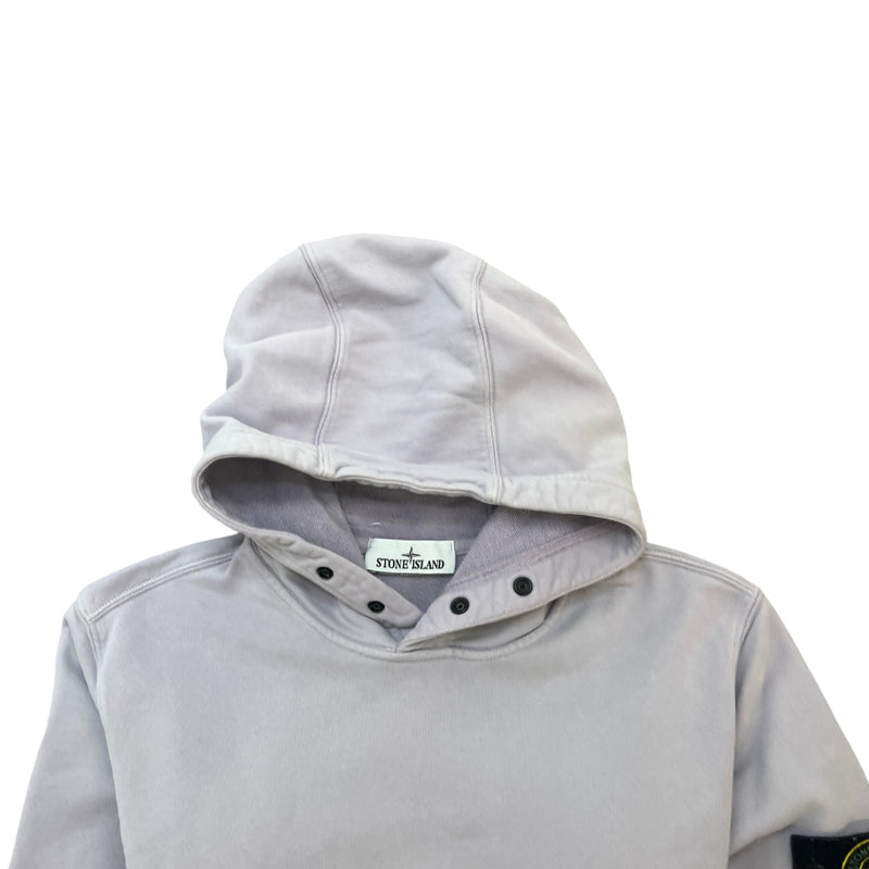 Men's Applique Logo Hoodie Purple Size M