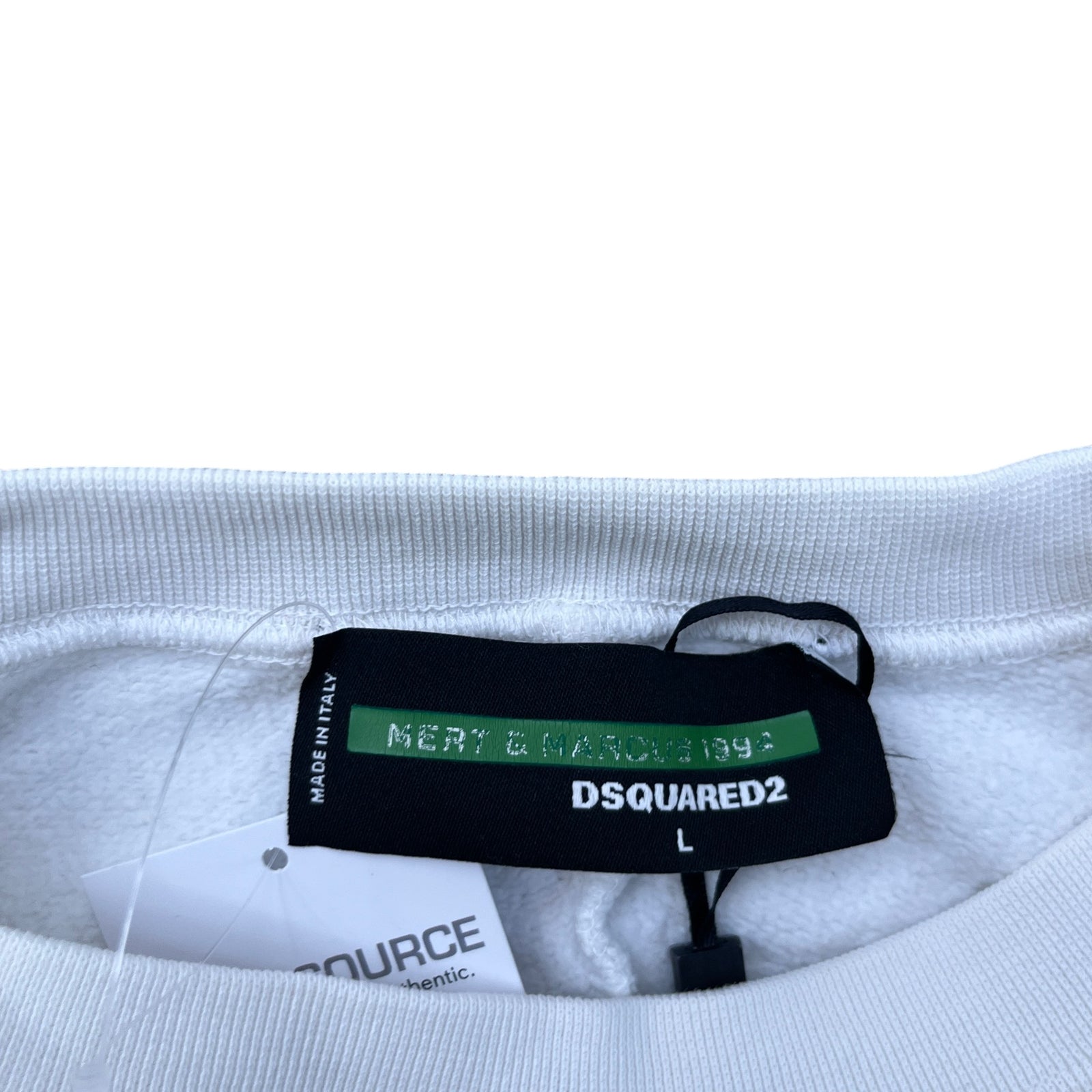 Men's Photo Print Sweatshirt White Size L - Photo 8