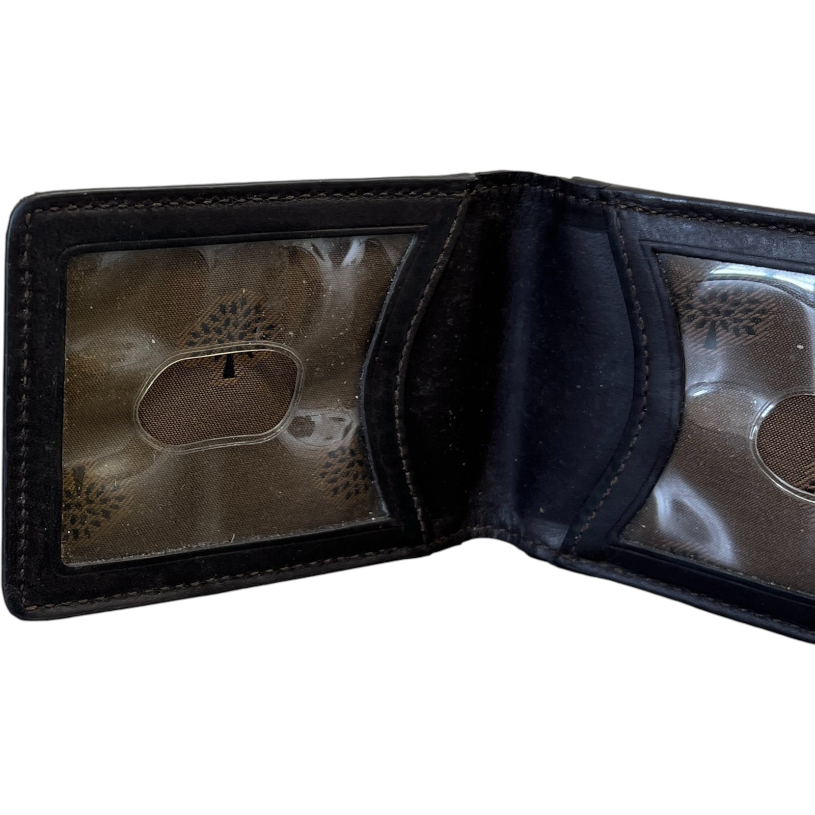 Men's Leather Logo Card Holder Brown - Photo 8