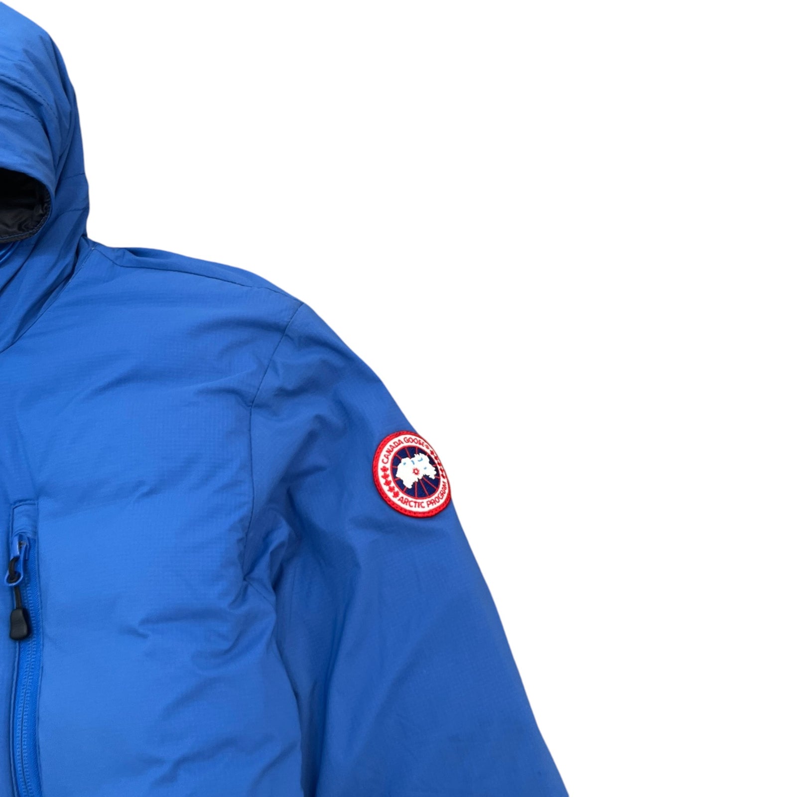 Men's Lodge Hoody Down Jacket Blue Size M - Photo 5