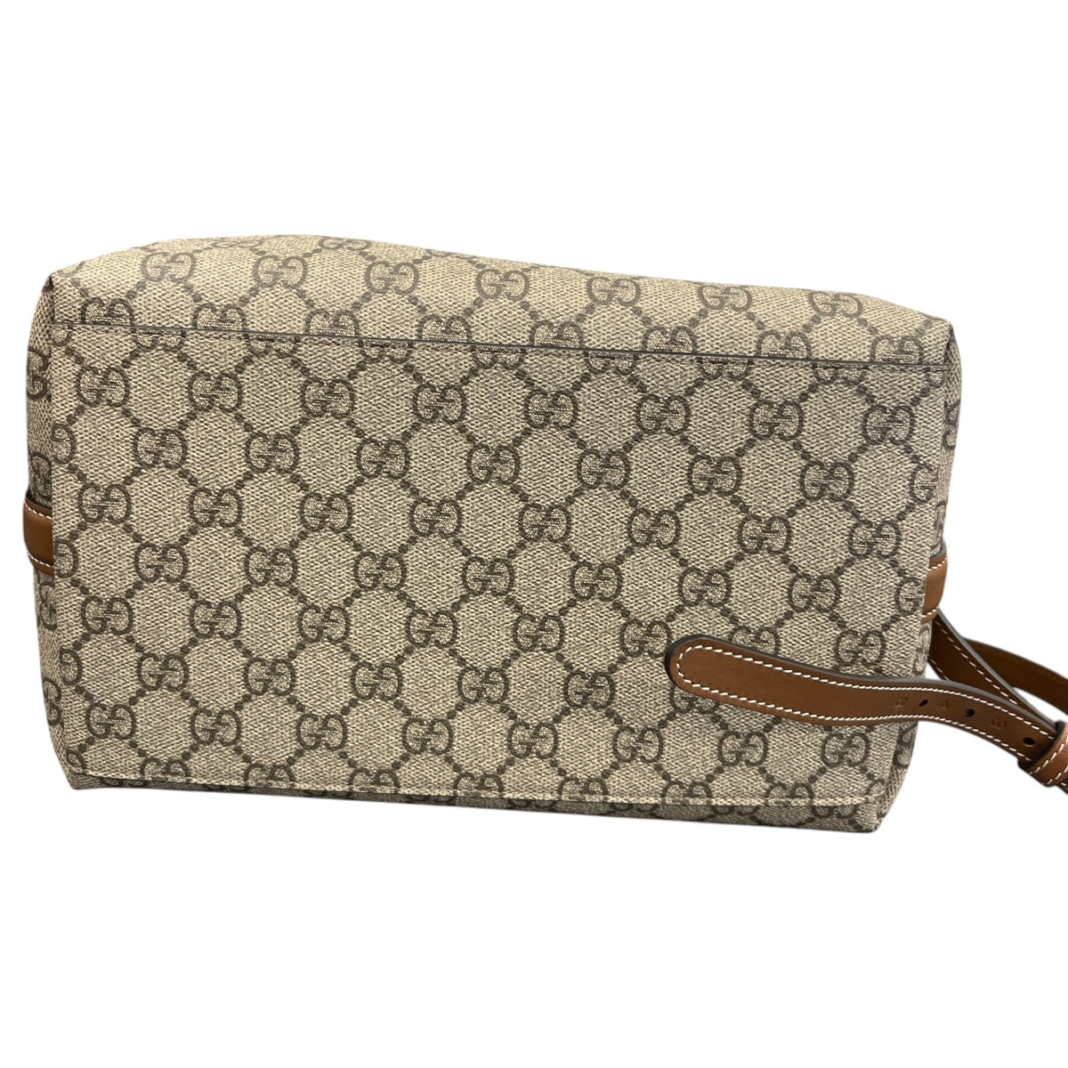Women's GG Supreme Emblem Handbag Beige - Photo 12