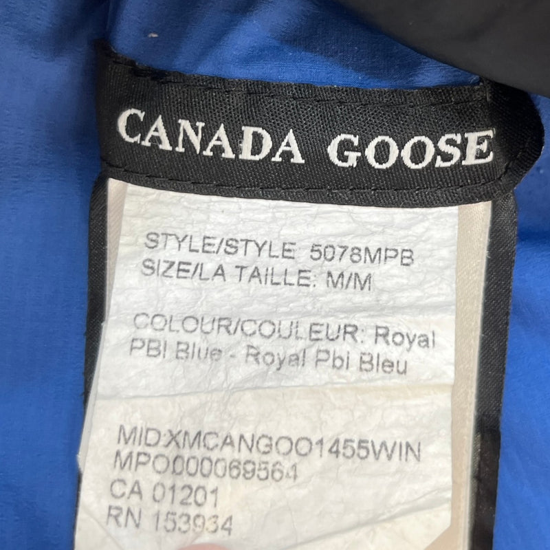 Men's Lodge Hoody Down Jacket Blue Size M
