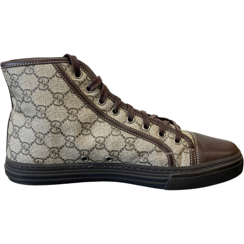 Men's Gg Supreme High Trainers Brown Size EU 41.5 / UK 7.5