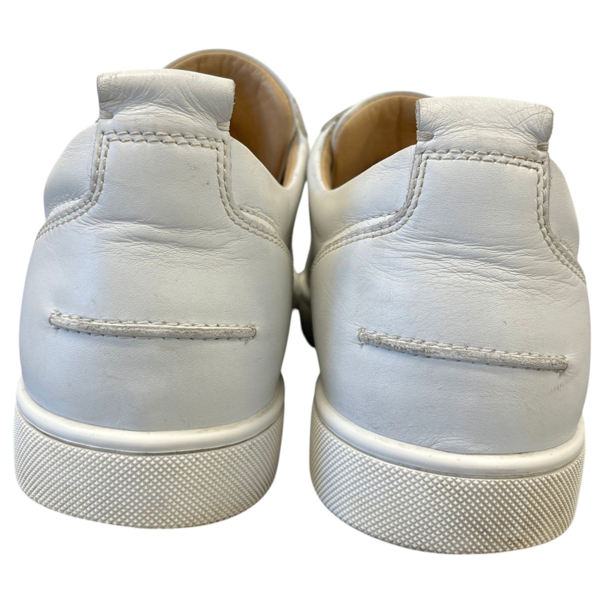 Men's Louis Junior Spikes Flat Low Trainers White Size UK 9.5 / EU 43.5 - Photo 7