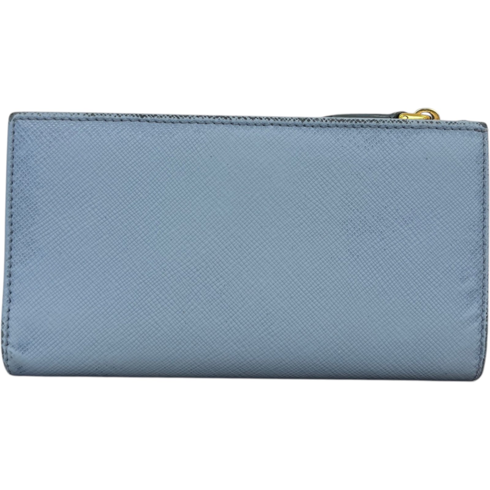Women's Saffiano Zip Around Wallet Blue - Photo 2