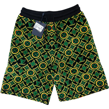Men's Monogram Flower Shorts Green Size M / W32