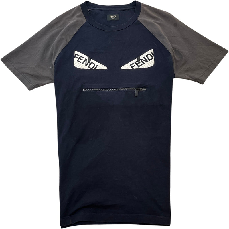 Men's Monster Eye T-Shirt Navy Size M