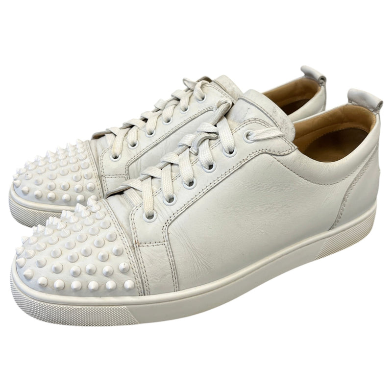 Men's Louis Junior Spikes Flat Low Trainers White Size UK 9.5 / EU 43.5