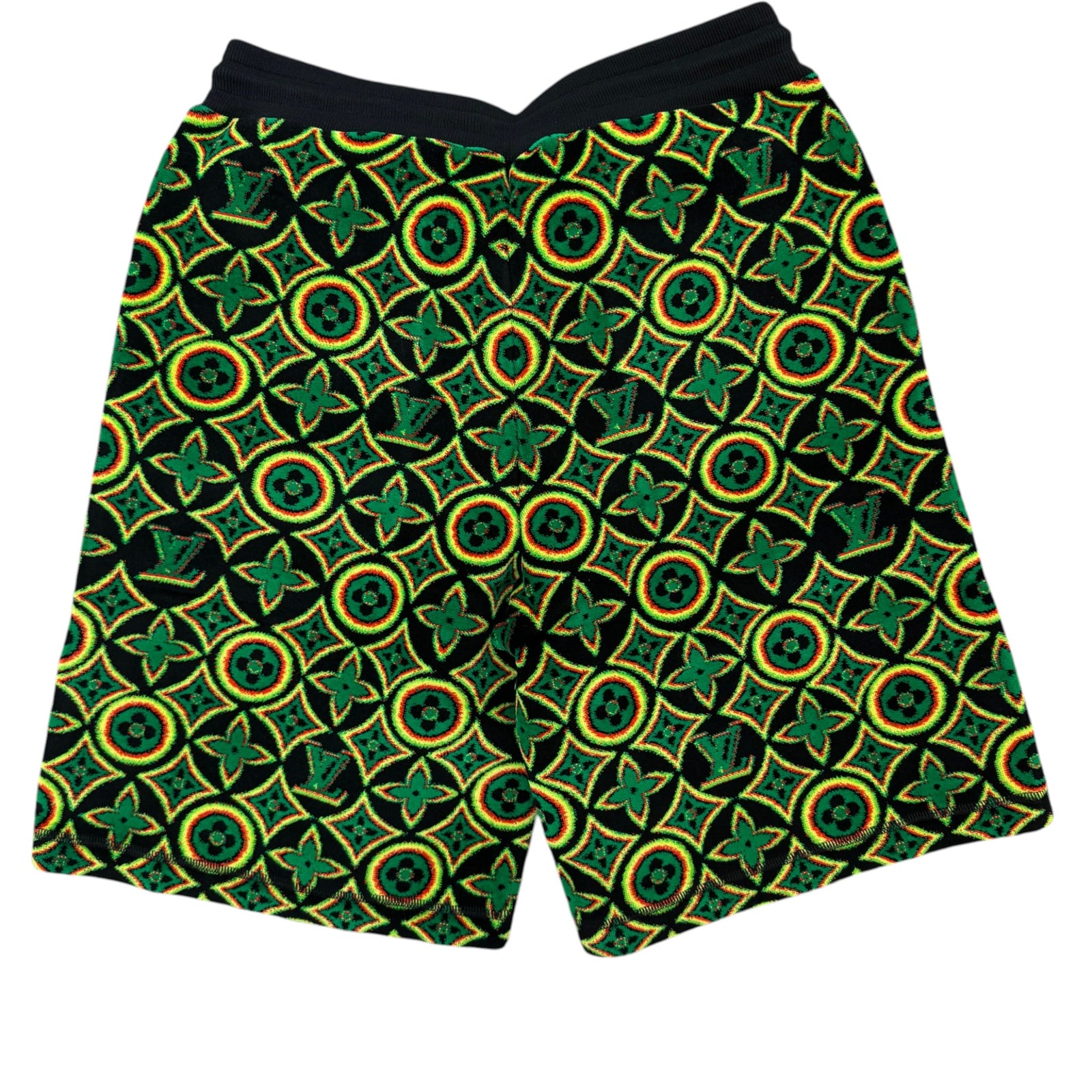 Men's Monogram Flower Shorts Green Size M / W32 - Photo 2