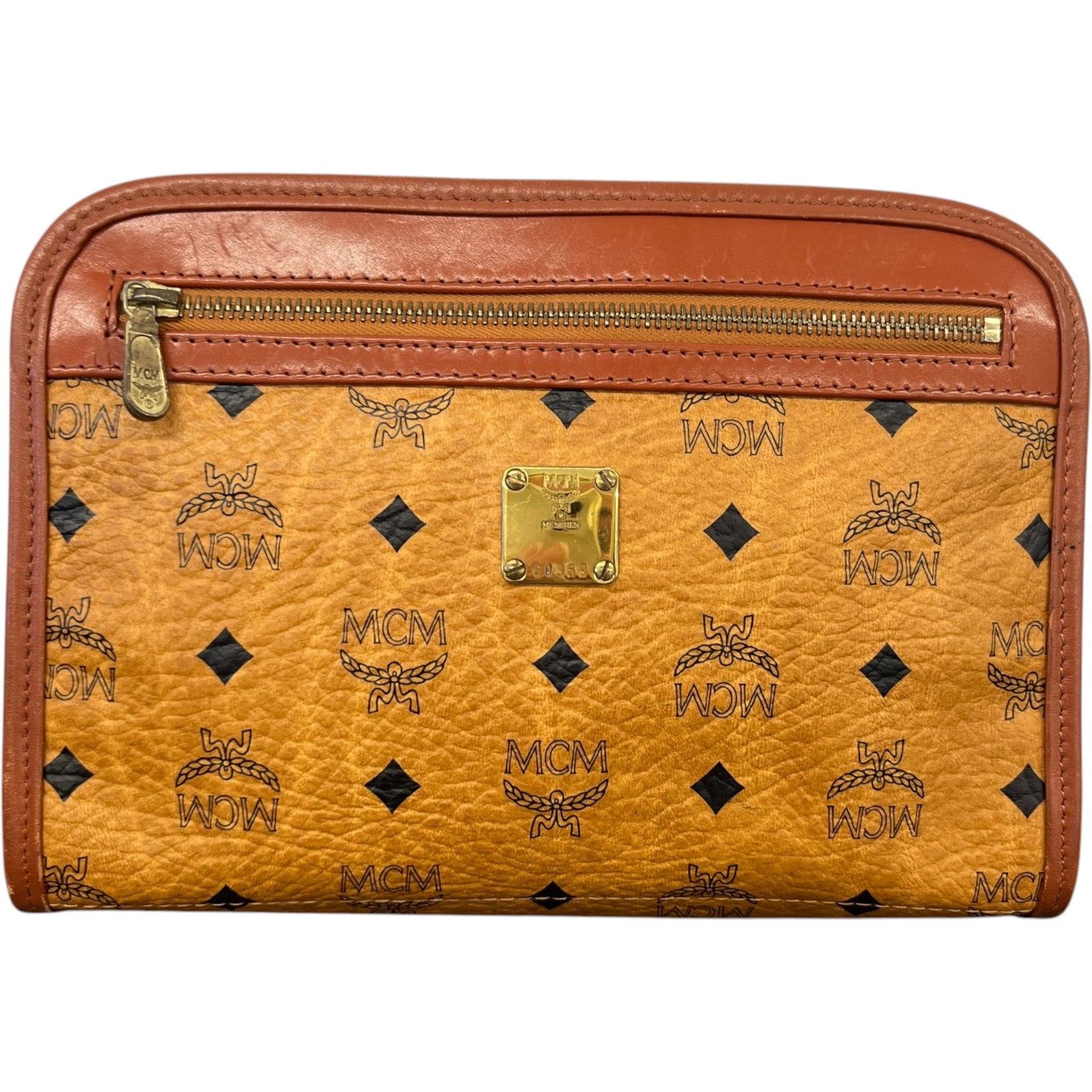 Women's Cognac Visetos Pouch Brown - Photo 1