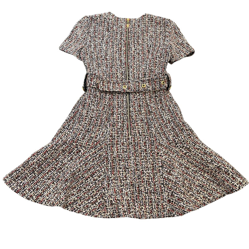 Women's Tweed Belted Skater Dress & Blazer Top Multi-Coloured Size M