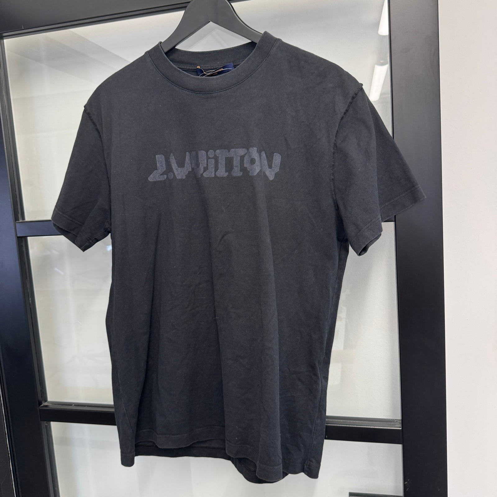 Men's Logo Print T-Shirt Black Size M - Photo 7