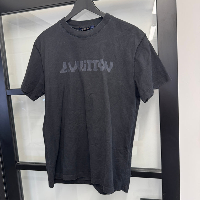 Men's Logo Print T-Shirt Black Size M