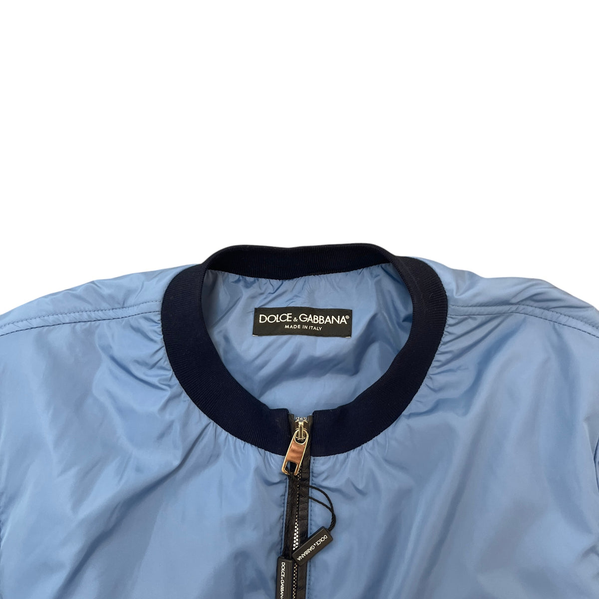 Men's Bomber Jacket Blue Size S - Photo 5