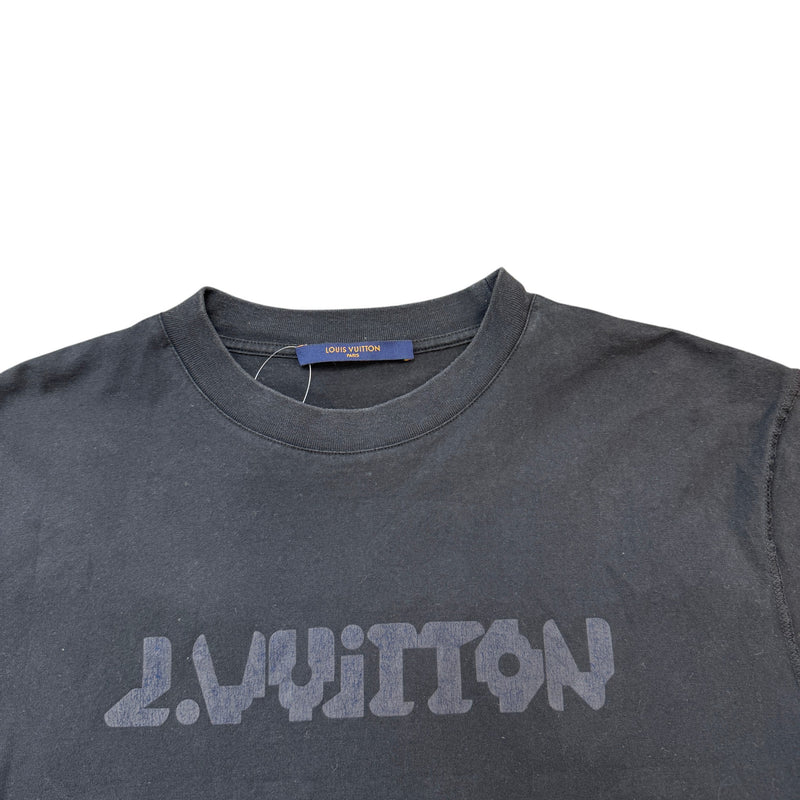 Men's Logo Print T-Shirt Black Size M