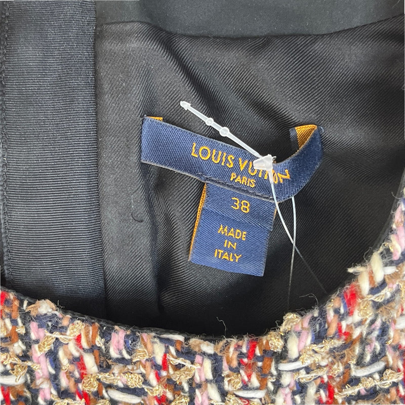Women's Tweed Belted Skater Dress & Blazer Top Multi-Coloured Size M