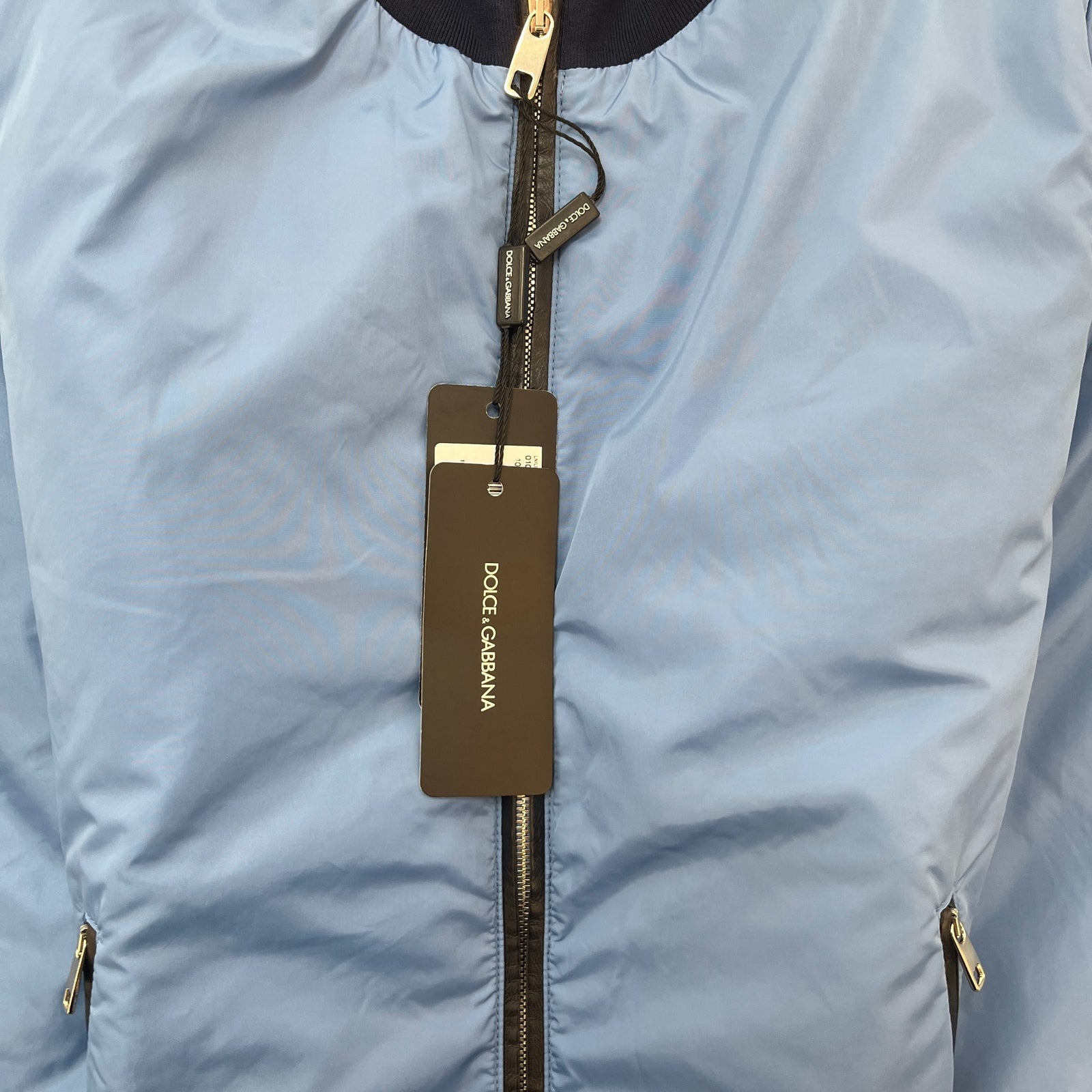 Men's Bomber Jacket Blue Size S - Photo 6