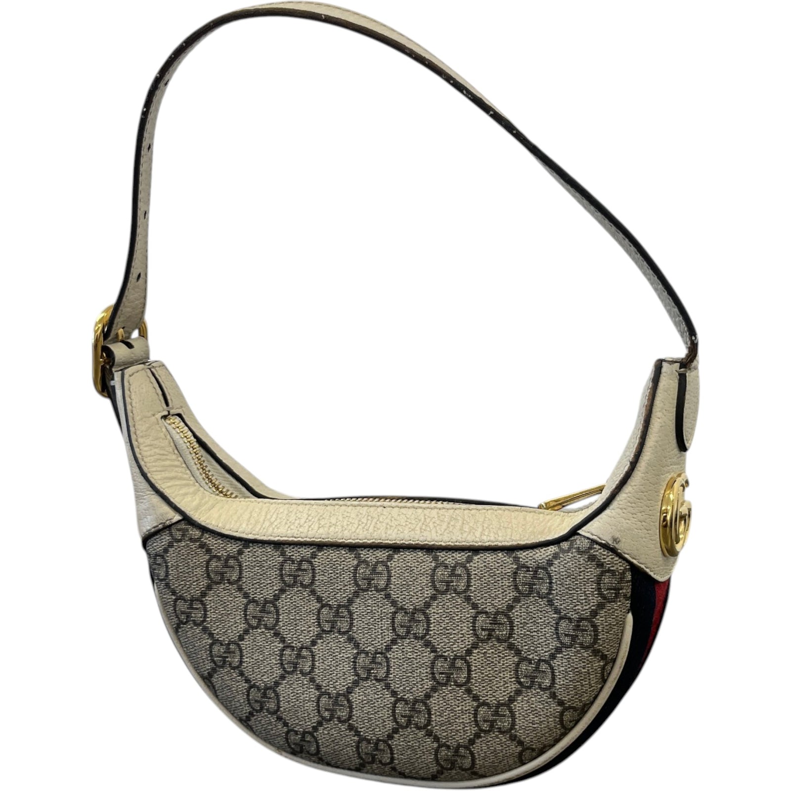 Women's Ophidia Half Moon Bag White - Photo 5